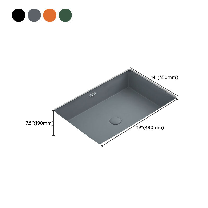 Modern Bathroom Sink Rectangular Vessel Bathroom Sink with Faucet