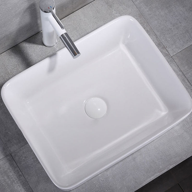 Porcelain Bathroom Sink Contemporary Simple Vessel Bathroom Sink