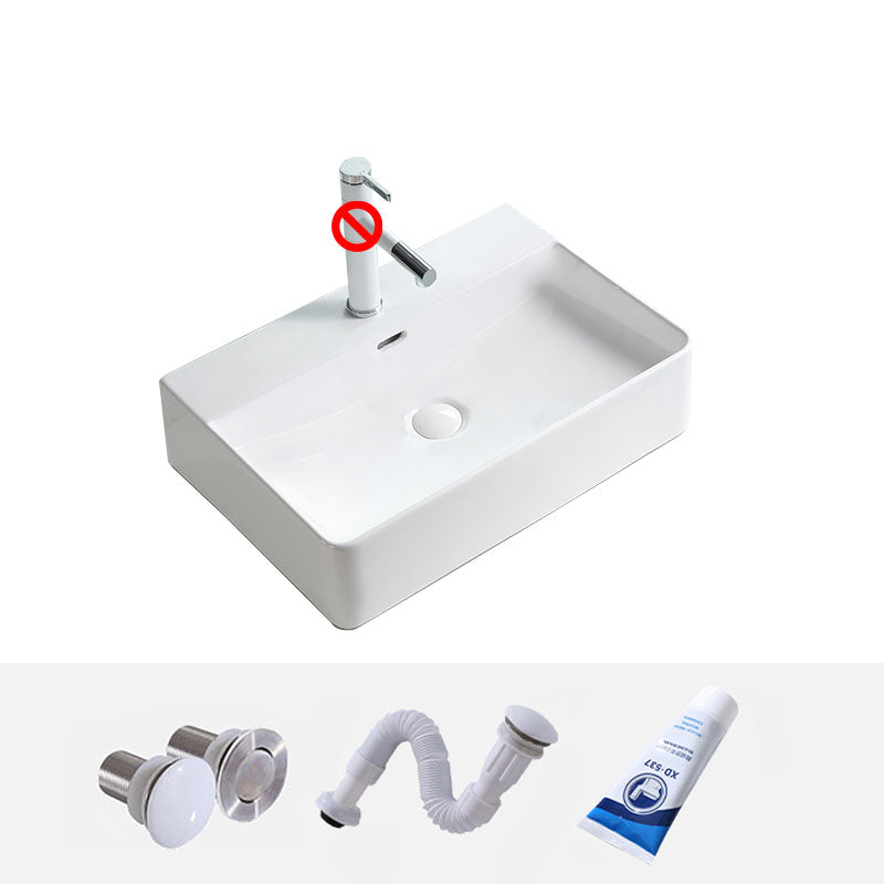Porcelain Bathroom Sink Contemporary Simple Vessel Bathroom Sink