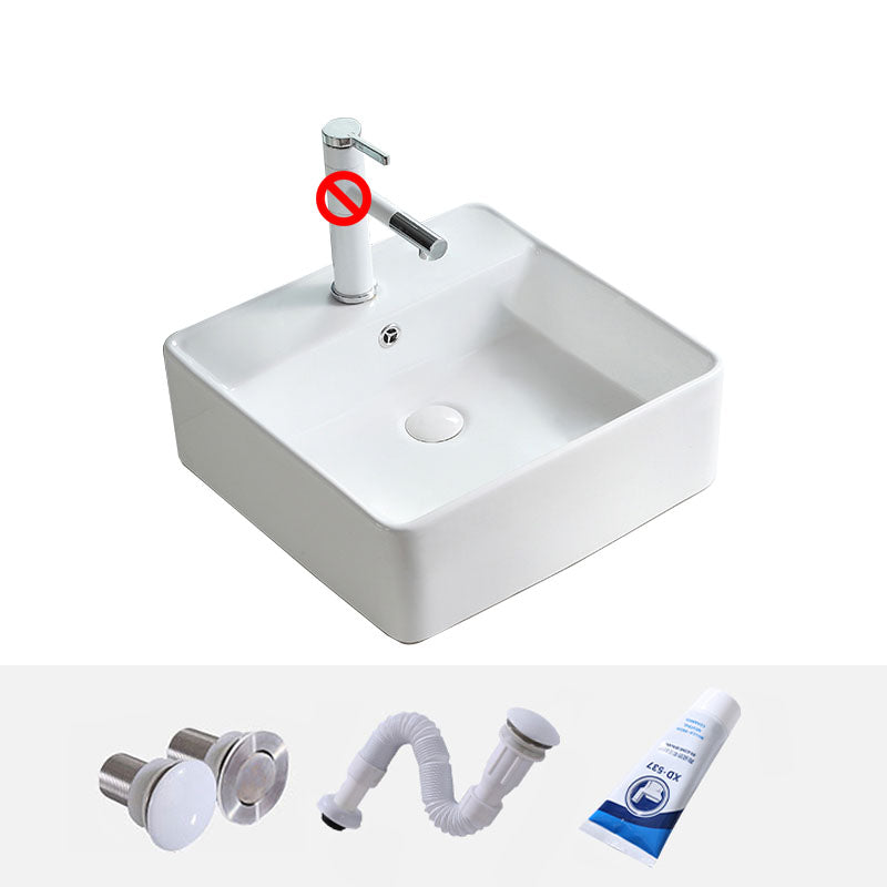 Porcelain Bathroom Sink Contemporary Simple Vessel Bathroom Sink
