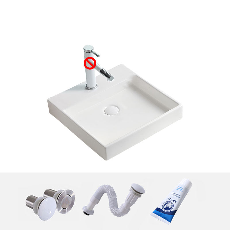 Porcelain Bathroom Sink Contemporary Simple Vessel Bathroom Sink