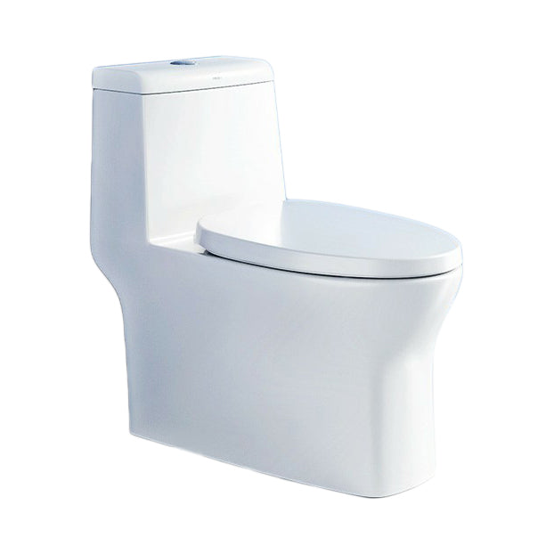 Traditional Porcelain Toilet One Piece Floor Mounted Siphon Jet Toilet