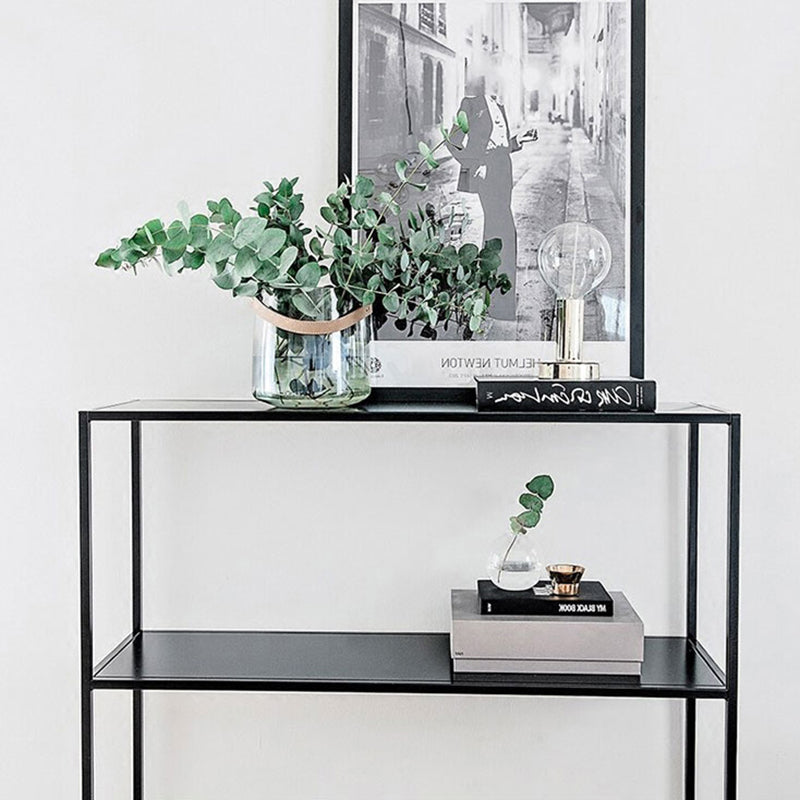 Scandinavian Open Back Standard Bookshelf Metal Bookcase for Study Room