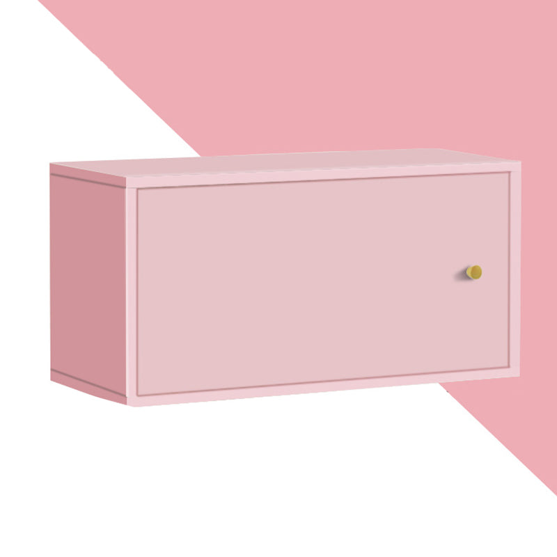 Scandinavian Standard Bookcase Engineered Wood Closed Back with Cabinets