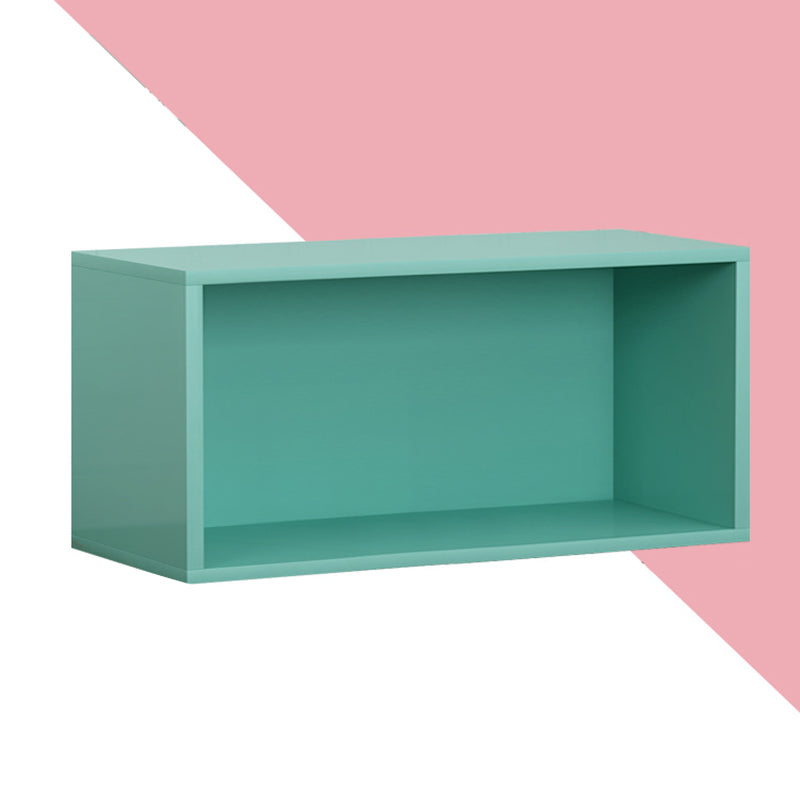 Scandinavian Standard Bookcase Engineered Wood Closed Back with Cabinets