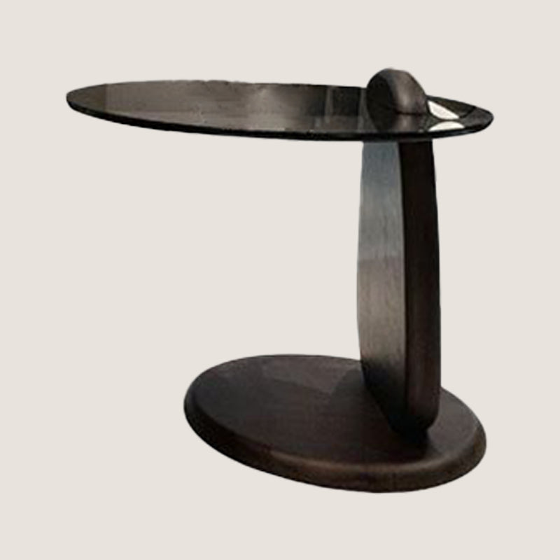 Glass Top Coffee Table Contemporary 3 Legs Coffee Cocktail Table