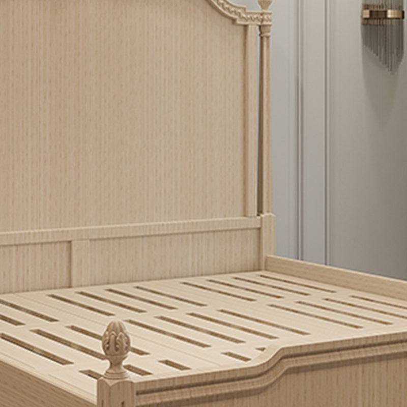 Genuine Leather Upholstered StandardBed 63" H Panel Bed with Lift Up Storage