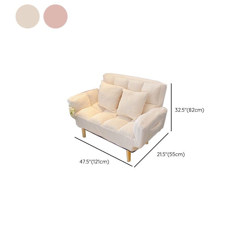 Living Room Velvet Sofa Contemporary Style Biscuit Back Seating