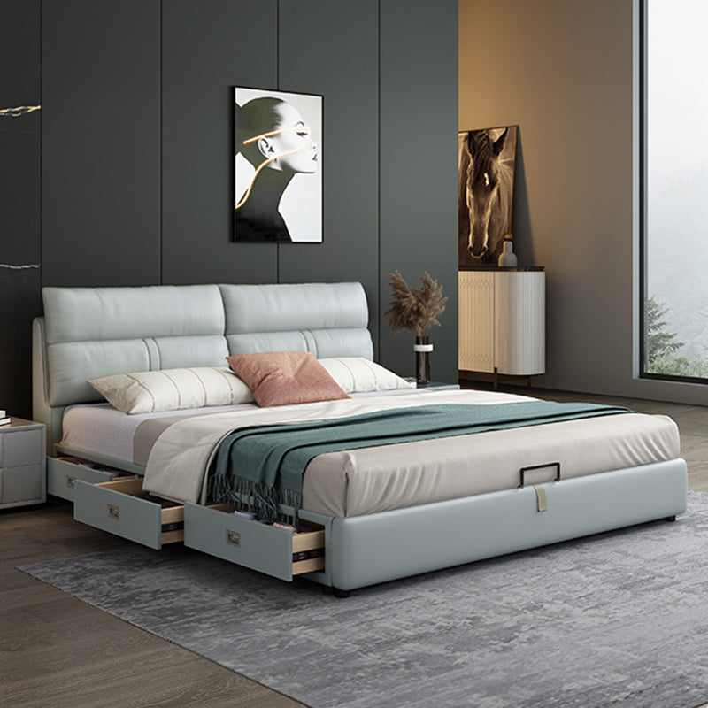 Mattress Included Platform Bed Frame Upholstered Headboard Platform Bed