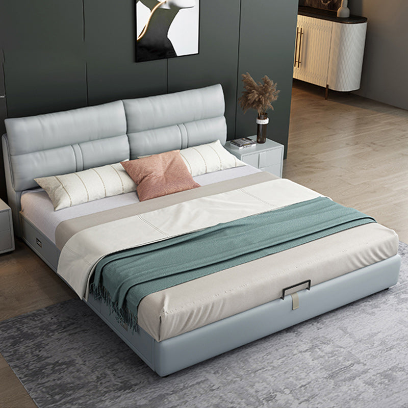 Mattress Included Platform Bed Frame Upholstered Headboard Platform Bed