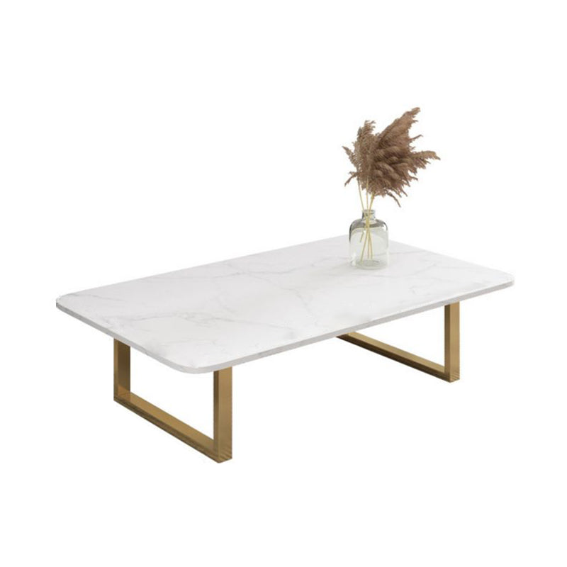 Glam Frame Coffee Table Rectangle Slate Top Coffee Cocktail Table