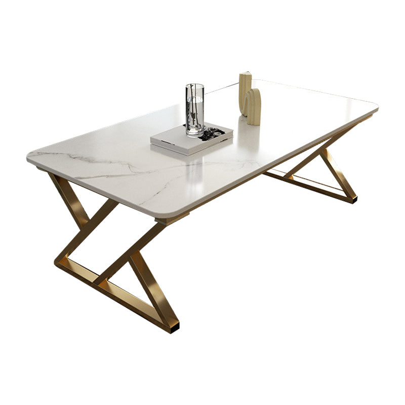 Rectangle Cocktail Table Trestle Slate Top Coffee or End Table