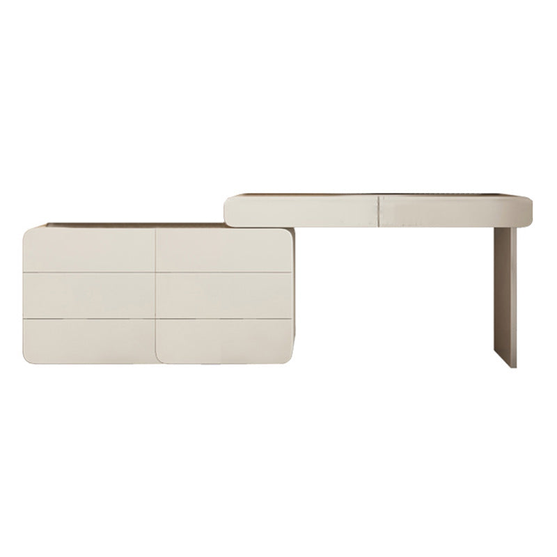 Scandinavian Vanity Set White Bedroom Mirror Vanity Dressing Table