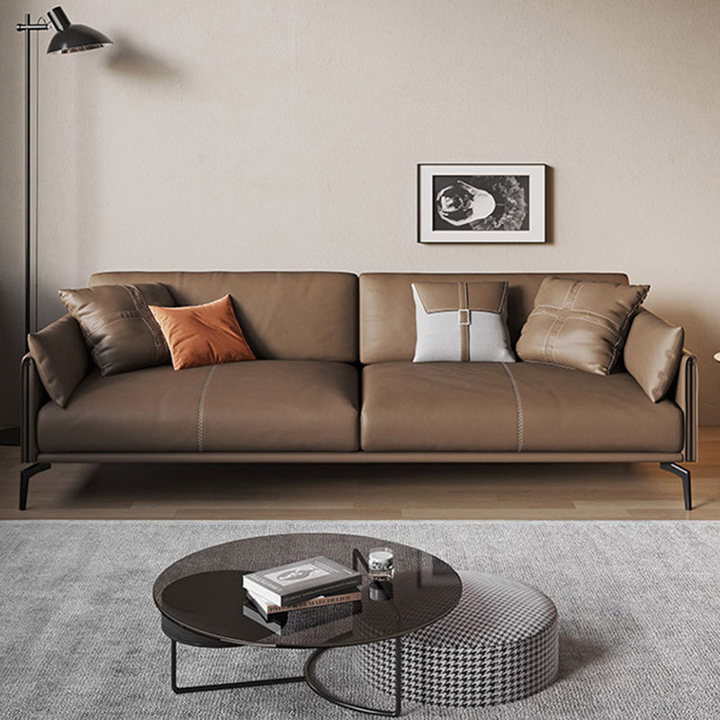 Modern Style Seating with Four Leds Bonus Room Tuxedo Arm Loveseat