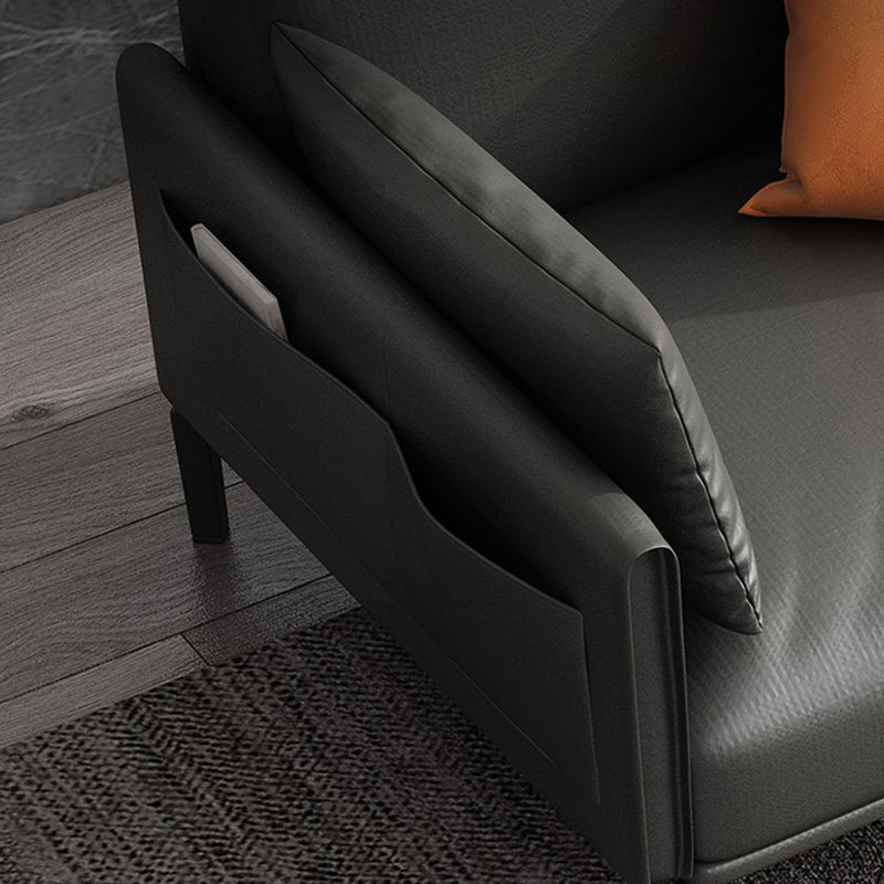 Modern Style Seating with Four Leds Bonus Room Tuxedo Arm Loveseat