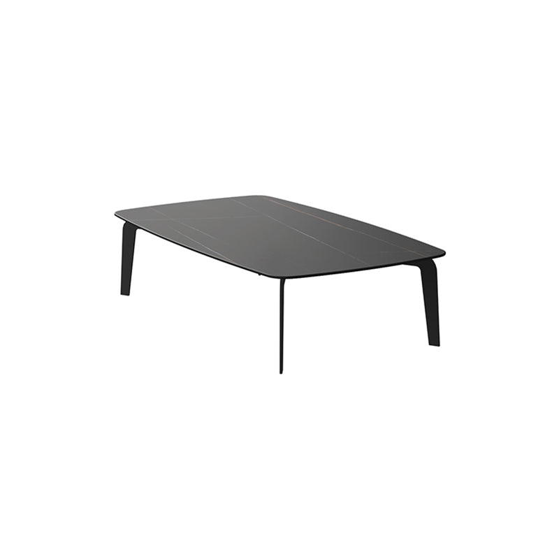Rectangular Slate 4 Legs Coffee Table 16.5" High Stone 1 Single Cocktail Table