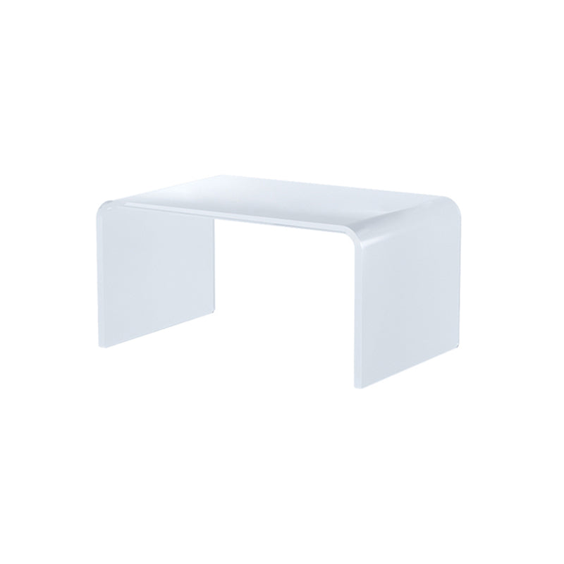 Luxurious Sled Side Table Rectangular Acrylic End Table Stand