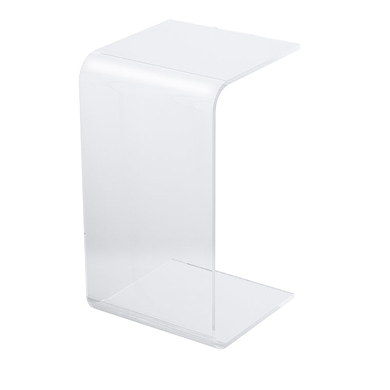 Modernistic C-Shape Sofa Side Accent Table Acrylic Bedroom Corner Table