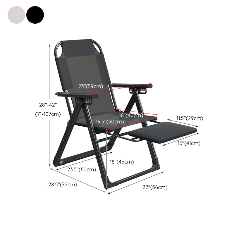 Metal Standard Recliner Solid Color Living Room Foldable Seat