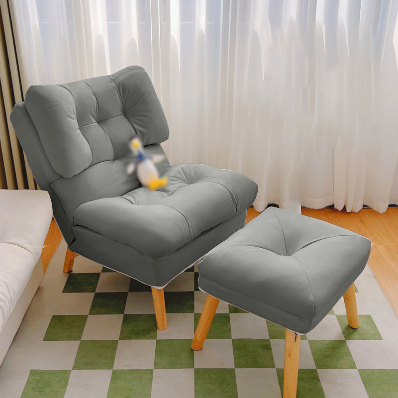Contemporary Upholstery Recliner Chair Solid Color Standard Recliner