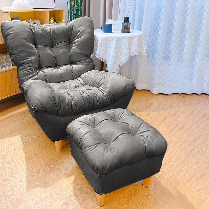 Contemporary Upholstery Recliner Chair Solid Color Standard Recliner