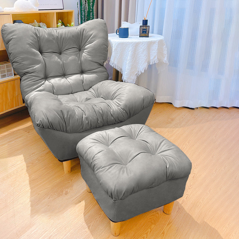 Contemporary Upholstery Recliner Chair Solid Color Standard Recliner