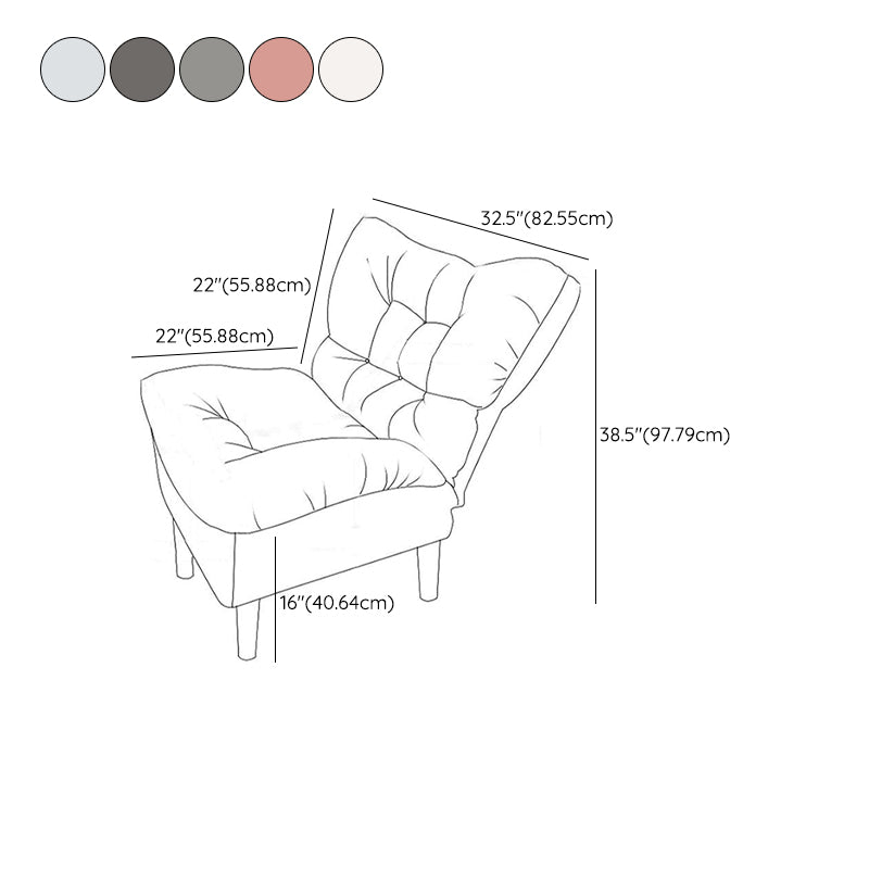 Contemporary Upholstery Recliner Chair Solid Color Standard Recliner