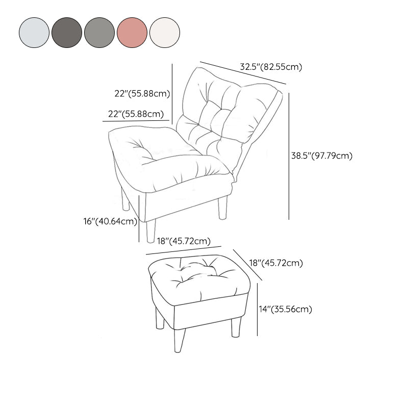 Contemporary Upholstery Recliner Chair Solid Color Standard Recliner