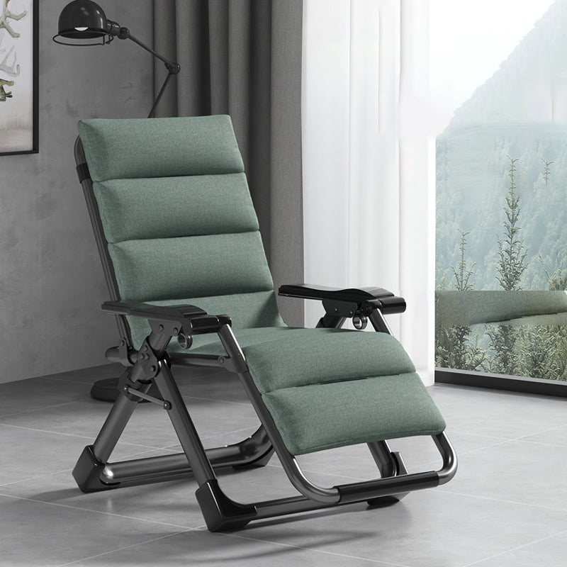 Polyester Blend Standard Recliner With Cup Holders and Legs for Bedroom