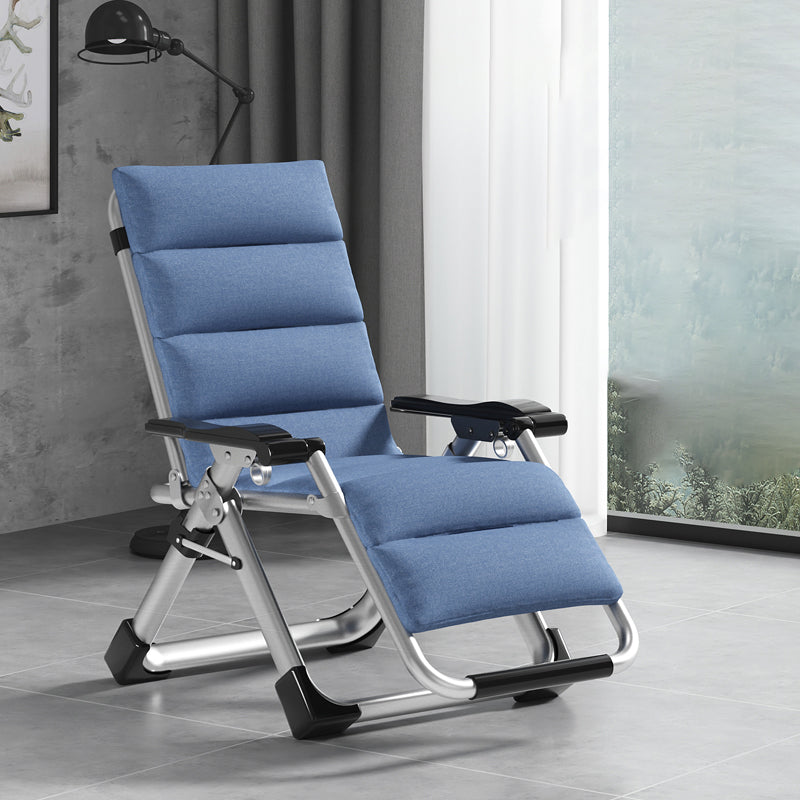 Polyester Blend Standard Recliner With Cup Holders and Legs for Bedroom