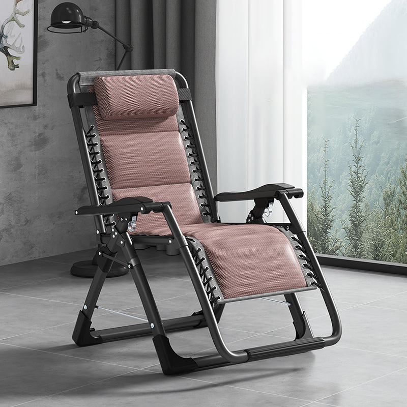 Polyester Blend Standard Recliner With Cup Holders and Legs for Bedroom