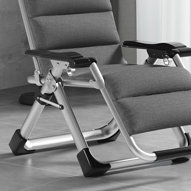 Polyester Blend Standard Recliner With Cup Holders and Legs for Bedroom