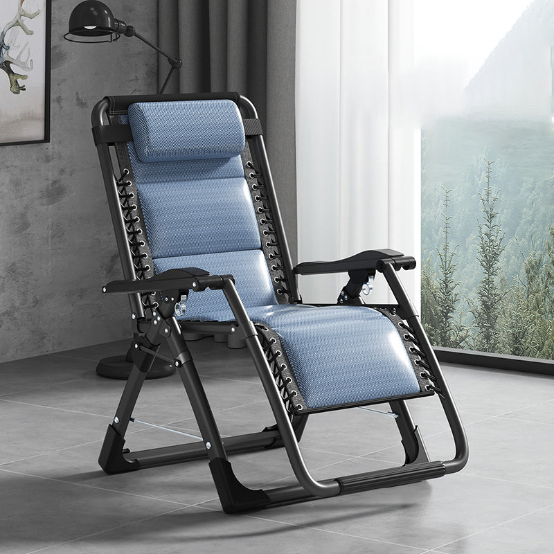 Polyester Blend Standard Recliner With Cup Holders and Legs for Bedroom