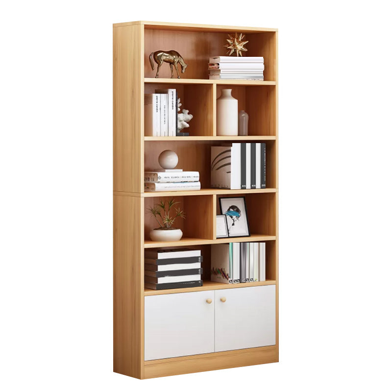 Contemporary Wooden Accent Cabinet with Shelves Storage Cabinet