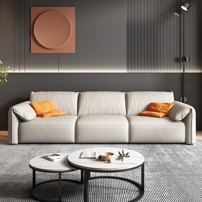 41.34" Wide Contemporary Futon Sofa Bed White Futon Solid Wood Sleeper Sofa