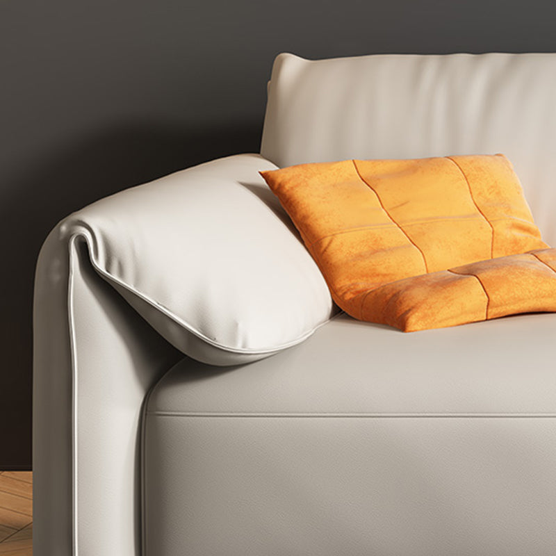 41.34" Wide Contemporary Futon Sofa Bed White Futon Solid Wood Sleeper Sofa