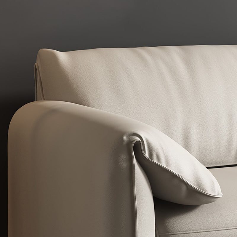 41.34" Wide Contemporary Futon Sofa Bed White Futon Solid Wood Sleeper Sofa