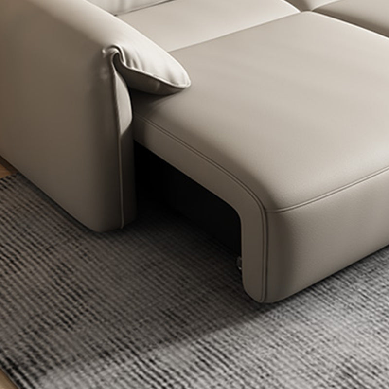 41.34" Wide Contemporary Futon Sofa Bed White Futon Solid Wood Sleeper Sofa