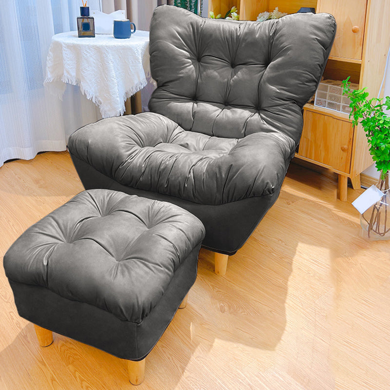 Scandinavian Upholstery Recliner Chair Solid Color Standard Recliner
