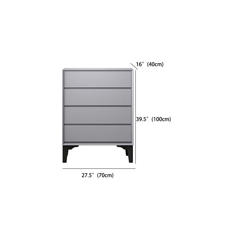 Contemporary Storage Chest Dresser Solid Wood Dresser with 3/4/5 Drawers