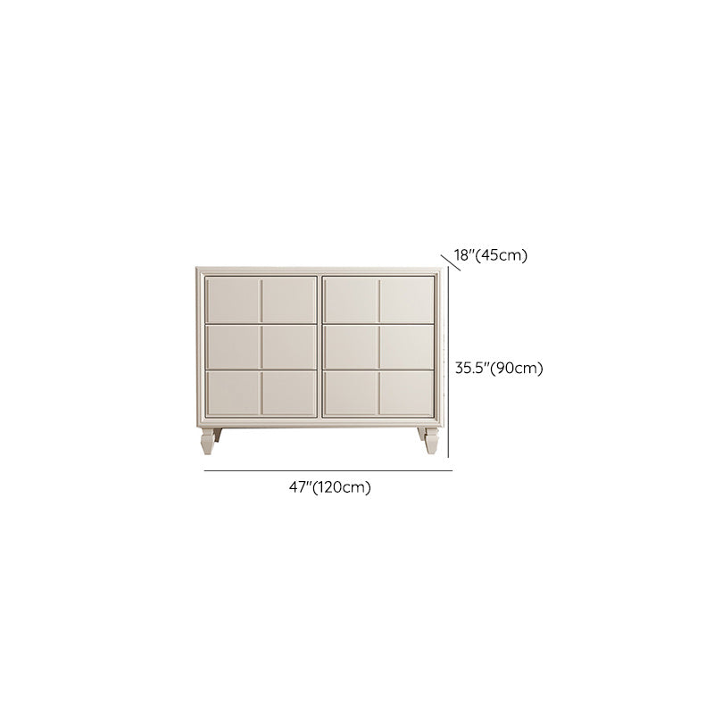 Modern Storage Chest Dresser Solid Wood Dresser with 3/6 Drawers