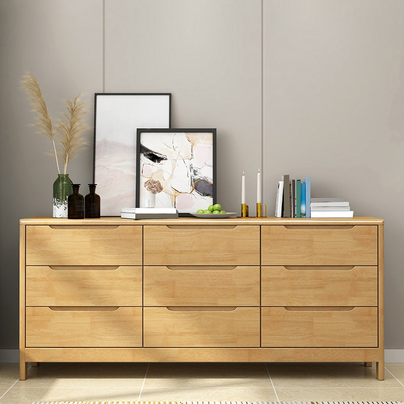 Modern Storage Chest Dresser Solid Wood Dresser with 5/6/7 Drawers