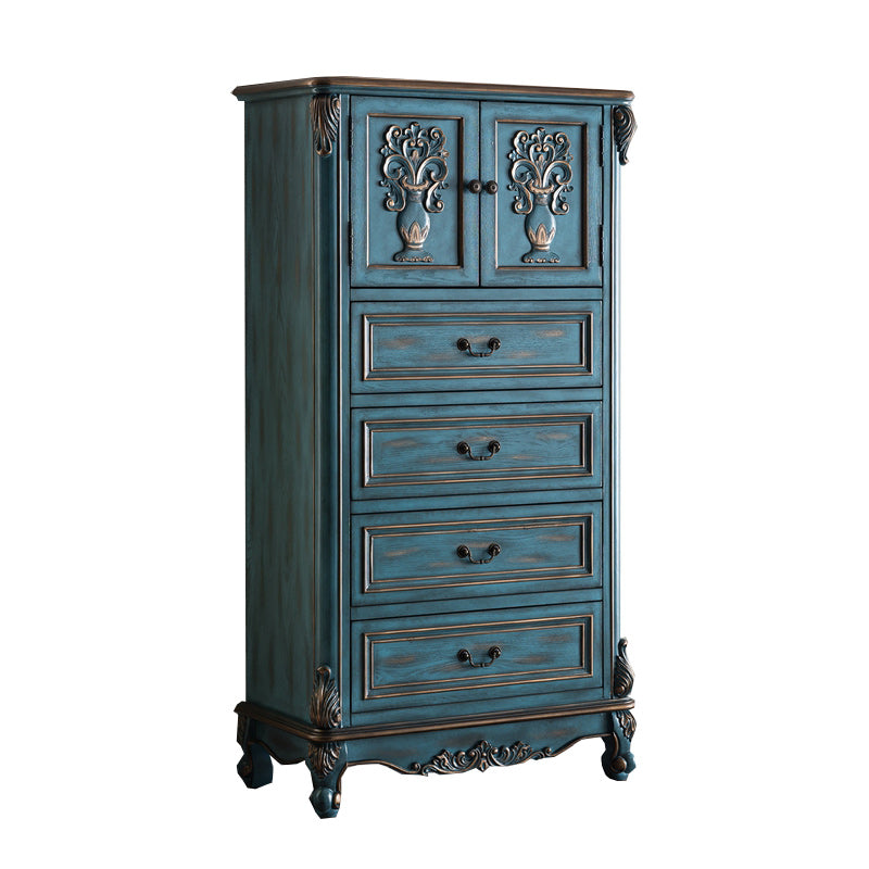 Coastal Storage Chest Solid Wood Dresser with 2/3/4 Drawers , 15.6 Inch Width