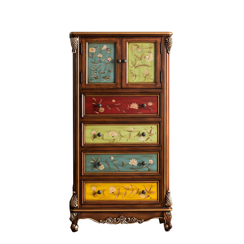 Coastal Storage Chest Solid Wood Dresser with 2/3/4 Drawers , 15.6 Inch Width