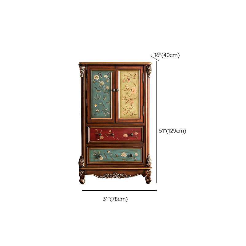 Coastal Storage Chest Solid Wood Dresser with 2/3/4 Drawers , 15.6 Inch Width