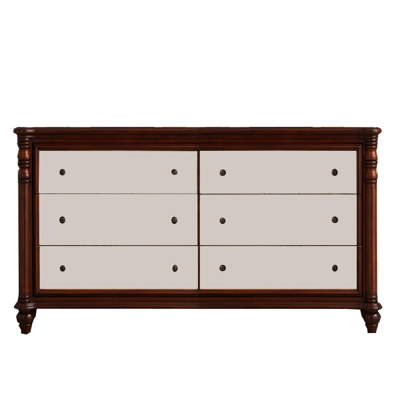 Solid Wood Lingerie Chest Traditional Horizontal Storage Chest