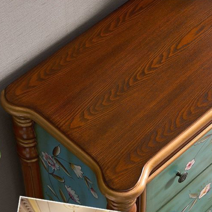 Solid Wood Lingerie Chest Traditional Horizontal Storage Chest