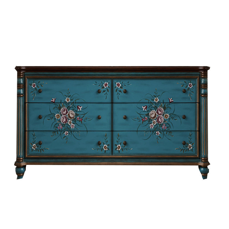 Solid Wood Lingerie Chest Traditional Horizontal Storage Chest