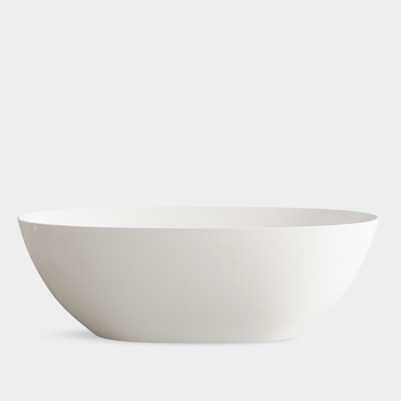 Modern Stone Bathtub Freestanding Soaking Bathtub , 22.05-inch Tall