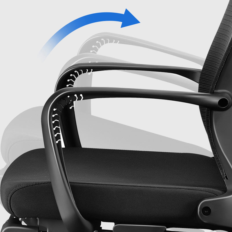 Modern Desk Chair Adjustable Seat Height Swivel Chair with Breathable Back